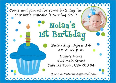One Cute Nursery: Sweet Little Cupcake Boy Birthday - Baby's First Birthday