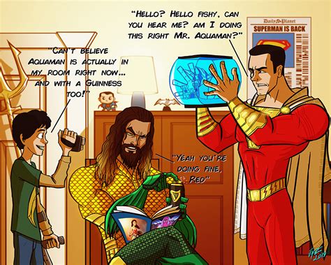 Hey Shazam! Can you talk to fish? by jonathanserrot on DeviantArt | Captain marvel shazam ...