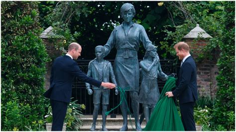 Princes William and Harry Re-Unite to Unveil Princess Diana Statue ...