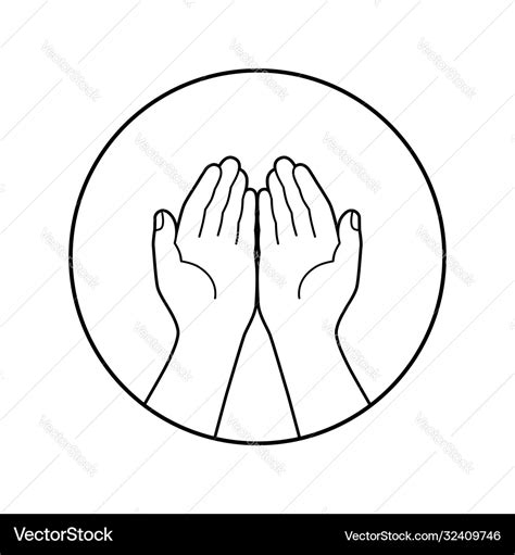 Prayer symbol Royalty Free Vector Image - VectorStock