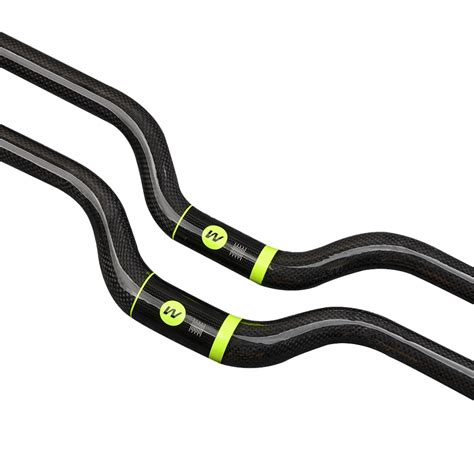 Wanyifa 3K Mountain Bike Carbon Fiber Handlebar MTB riser Handlebars 25 ...