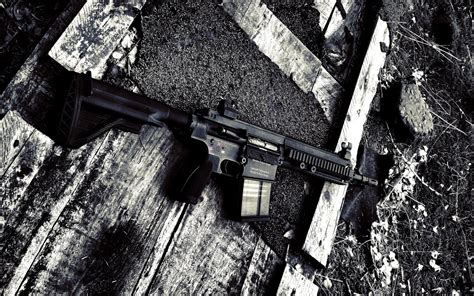 Man Made Assault Rifle Wallpaper