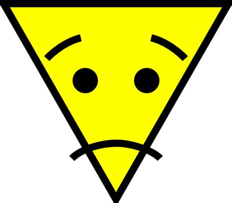 Triangle face - Openclipart