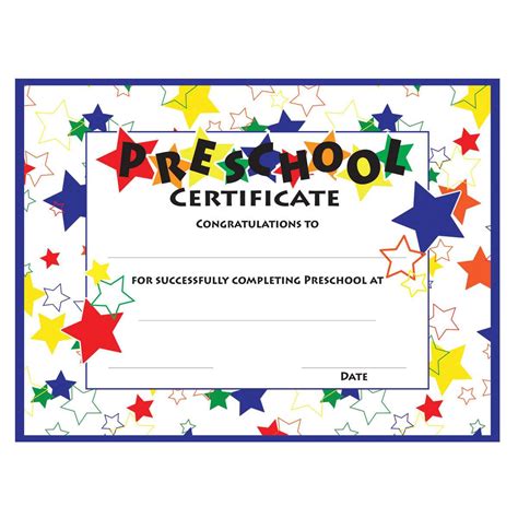 Preschool Graduation Certificate Template Free - Best Business Templates