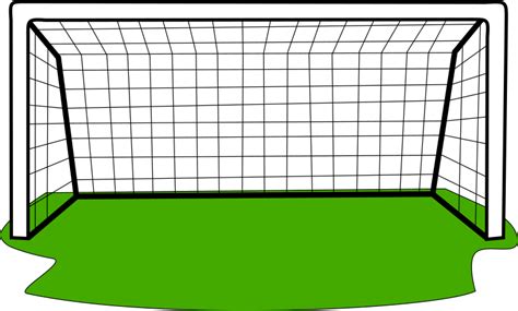 Goal with grass - Openclipart