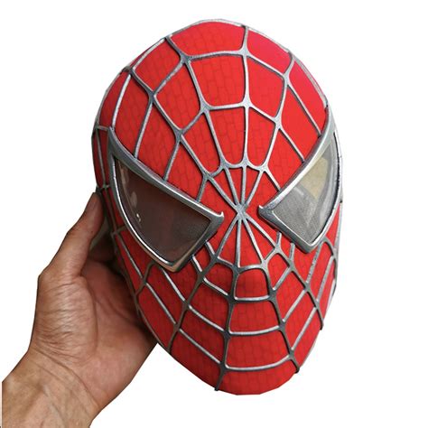 Spiderman Mask Cosplay Sam Raimi Spider Man Mask Adults with | Etsy