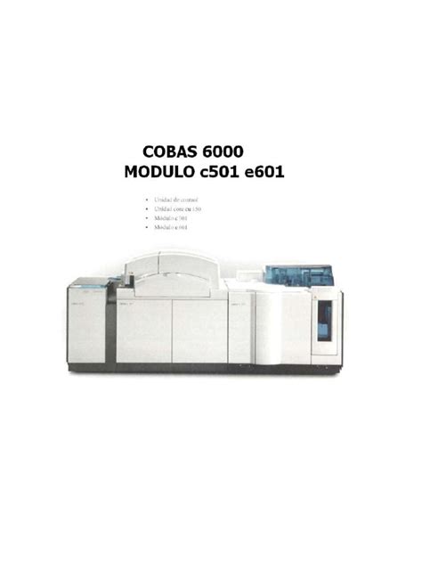 Breve Manual Cobas 6000 PDF | PDF | Monitor de computadora | Calibración