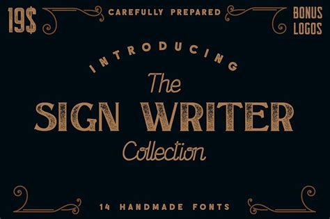 The Sign Writer - Free Font - Dealjumbo | Sign writer, Retro font, Brand fonts