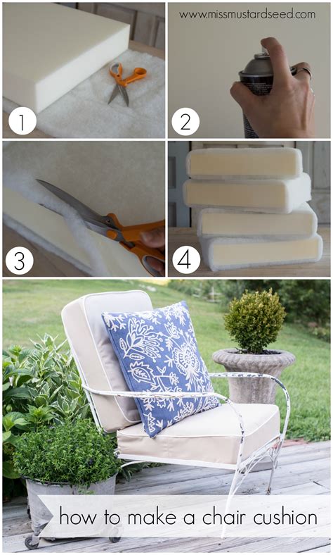 how to make a chair cushion | deck chair makeover