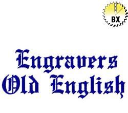 Engravers old english font iron on letters - rafposts