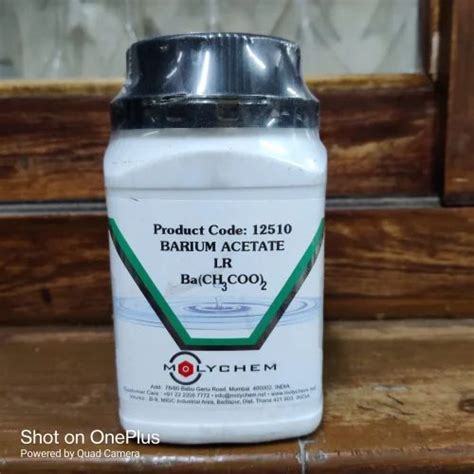 Molychem Barium Acetate LR Chemical at Rs 900/jar | Barium diacetate in Hyderabad | ID ...