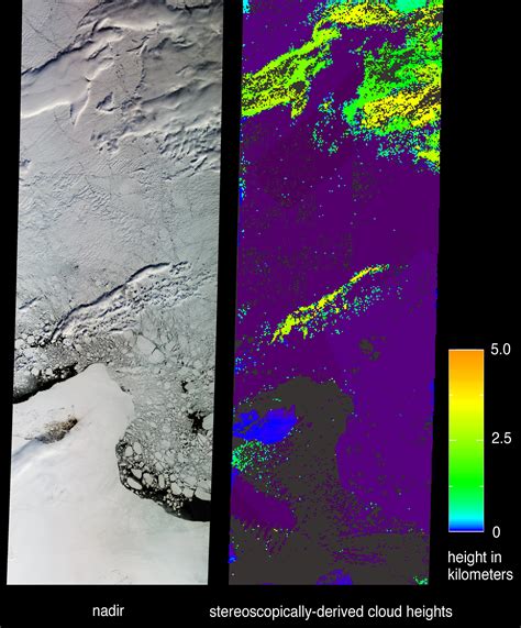 Distinguishing Clouds from Ice over the East Siberian Sea, Russia