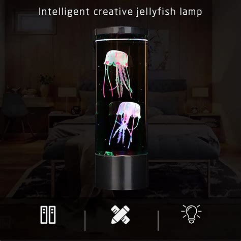 Buy LED Jellyfish Lava Lamp, 7 Colors Changing Jelly Fish Aquarium Tank Lava Lamps with Remote ...