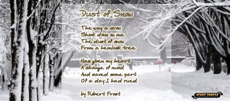 Dust of Snow (poem) | Snow poems, Poems beautiful, Poems