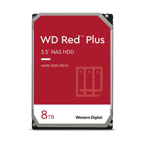 Western Digital Red Plus 8TB HDD Σκληρός Δίσκος 3.5" SATA III με 128MB Cache για NAS / Server ...