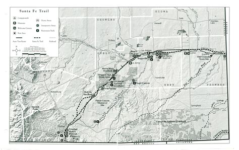 Santa Fe Trail Visitor Map - Granada Colorado USA • mappery