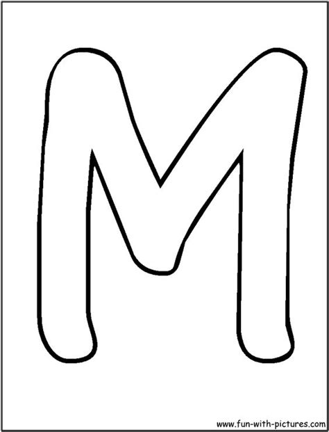 Bubble Letters M Coloring Page | Alphabet Coloring Pages | Pinterest | Bubble Letters, Bubbles ...