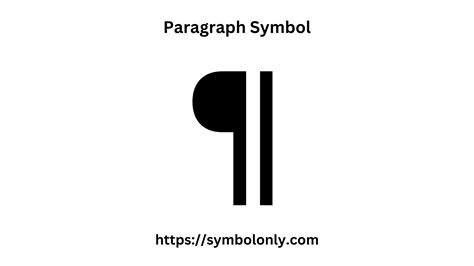 Paragraph Symbol Copy and Paste