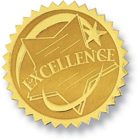 Excellence II Embossed Gold Foil Certificate Seals | Photography gift certificate template ...