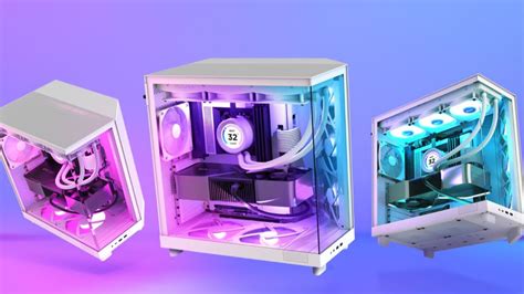 NZXT H6 FLOW RGB Compact Dual-Chamber Mid-Tower Airflow Case, White, CC-H61FW-R1 , h6 flow rgb ...