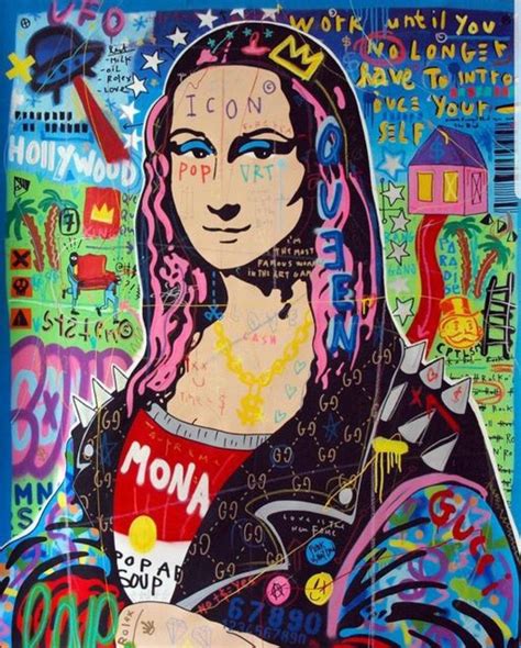 Download Mona Lisa Modern Graffiti Art Wallpaper | Wallpapers.com