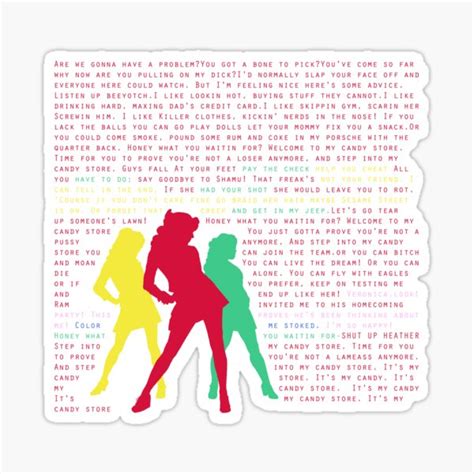 "Candy Store-Heathers: The Musical" Sticker for Sale by a5htag | Redbubble