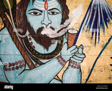 Lord Shiva Smoking Art