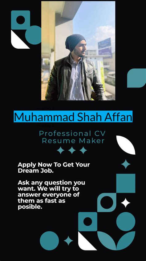 Make a cv, resume for you so you can get your dream job by Shah_affan ...