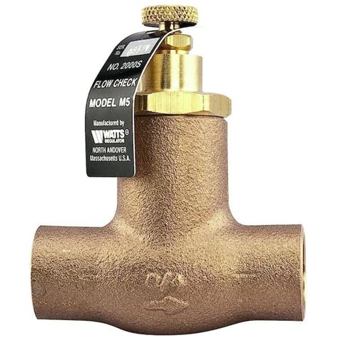 Watts 3/4 in. Cast-Iron Hydronic 2-Way Flow Check Valve 2000S-M5 - The Home Depot