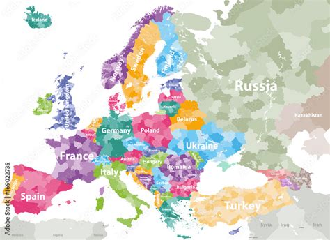 Detailed Map Of Europe