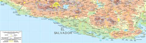 Mapa de playas de El Salvador - Mapa de El Salvador