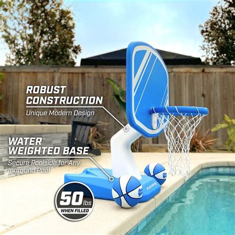 Splash Hoop Pro Pool Basketball Hoop | Inground pool designs, Pool ...