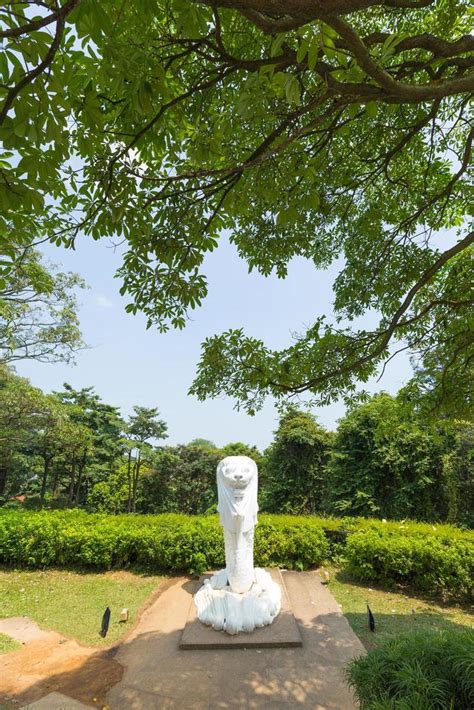 Merlion statue in a park in Singapore 1961230 Stock Photo at Vecteezy