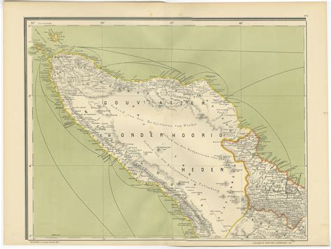 Antique Map of Aceh by Dornseiffen (1900)