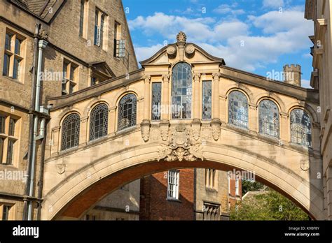 Bridge of Sighs Hertford College Oxford Oxfordshire England Stock Photo ...