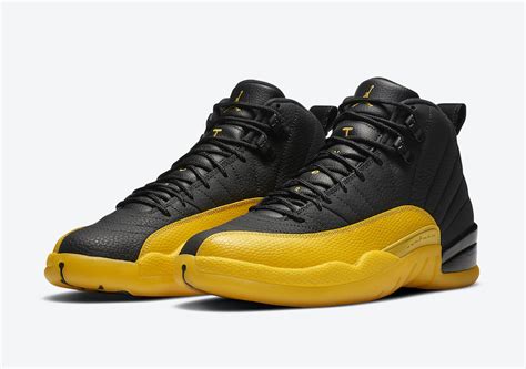 Air Jordan 12 Black University Gold 130690-070 Release Date - SBD