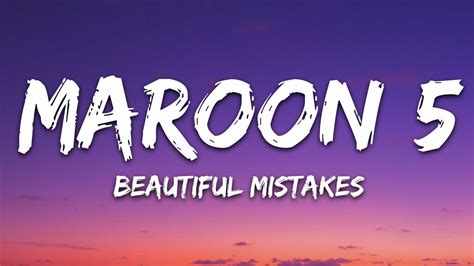 Maroon 5 - Beautiful Mistakes (Lyrics) ft. Megan Thee Stallion Accords ...