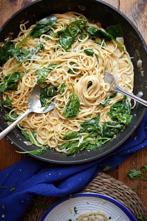 Fresh Spinach & Zesty Lemon Spaghetti - Julia's Cuisine | Recipe | Lemon spaghetti, Spaghetti ...