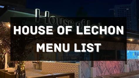 House of Lechon Menu Prices Philippines 2025 [Updated] — All About ...