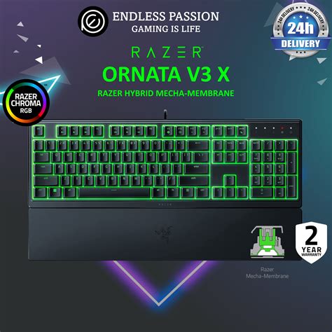 Razer Ornata V3 X Gaming Keyboard: Low-Profile Keys - Silent Membrane Switches - UV-Coated ...