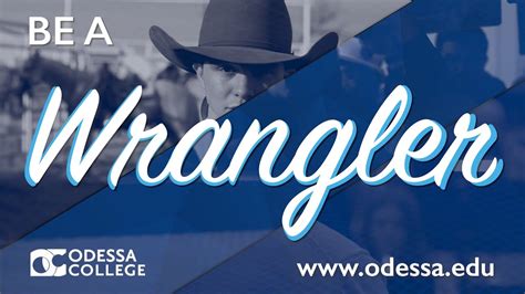 Odessa College - Be a Wrangler - Fall Registration Now Open! - YouTube