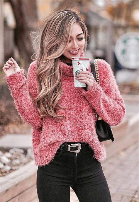 Outfit Ideas With Sweaters | Outfit Ideas With Sweaters | Fur clothing ...