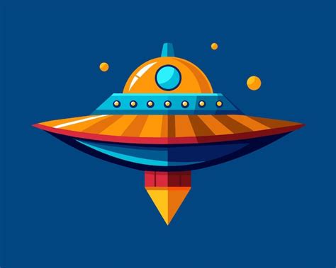 Premium Vector | Ufo cartoon ufo modern spaceship