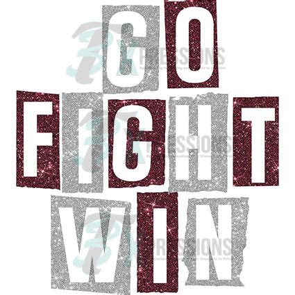 Go Fight Win Maroon and Gray - 3T Xpressions