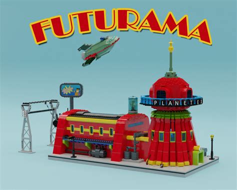 LEGO IDEAS - Futurama Planet Express Headquarter, Spaceship and the Crew