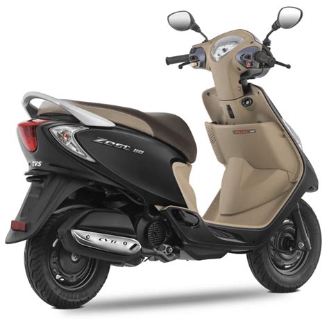 2017 tvs scooty 110 rear angle - CarBlogIndia