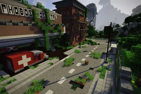 Abandoned city map minecraft non flat map - vilry