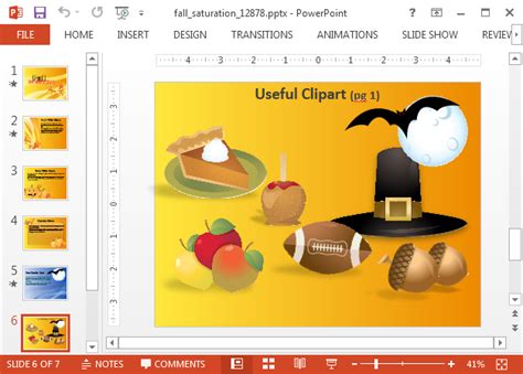 Animated Halloween PowerPoint Template With Fall Animations