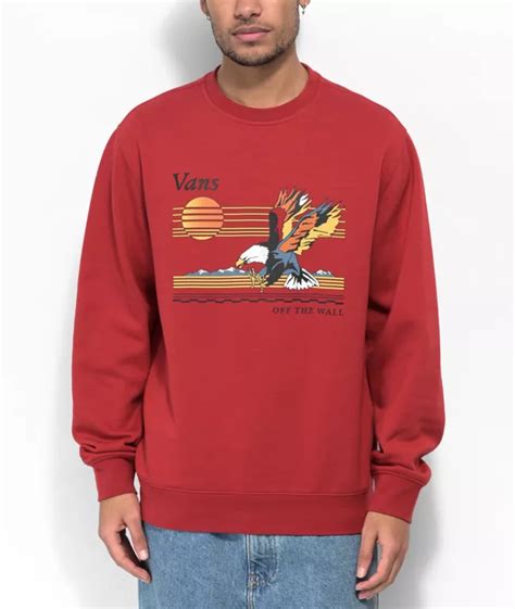 Vans Sunset Red Crewneck Sweatshirt