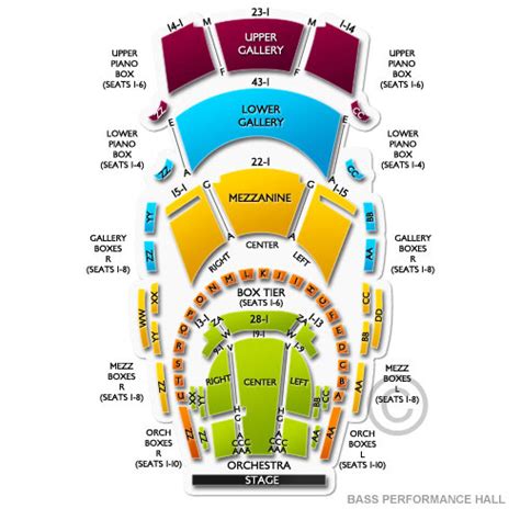 Bass Performance Hall Seating Chart | Vivid Seats